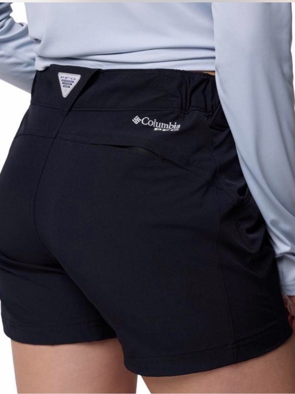 NWT Columbia PFG Omni-Shade Women’s Black Hiking Activewear Shorts